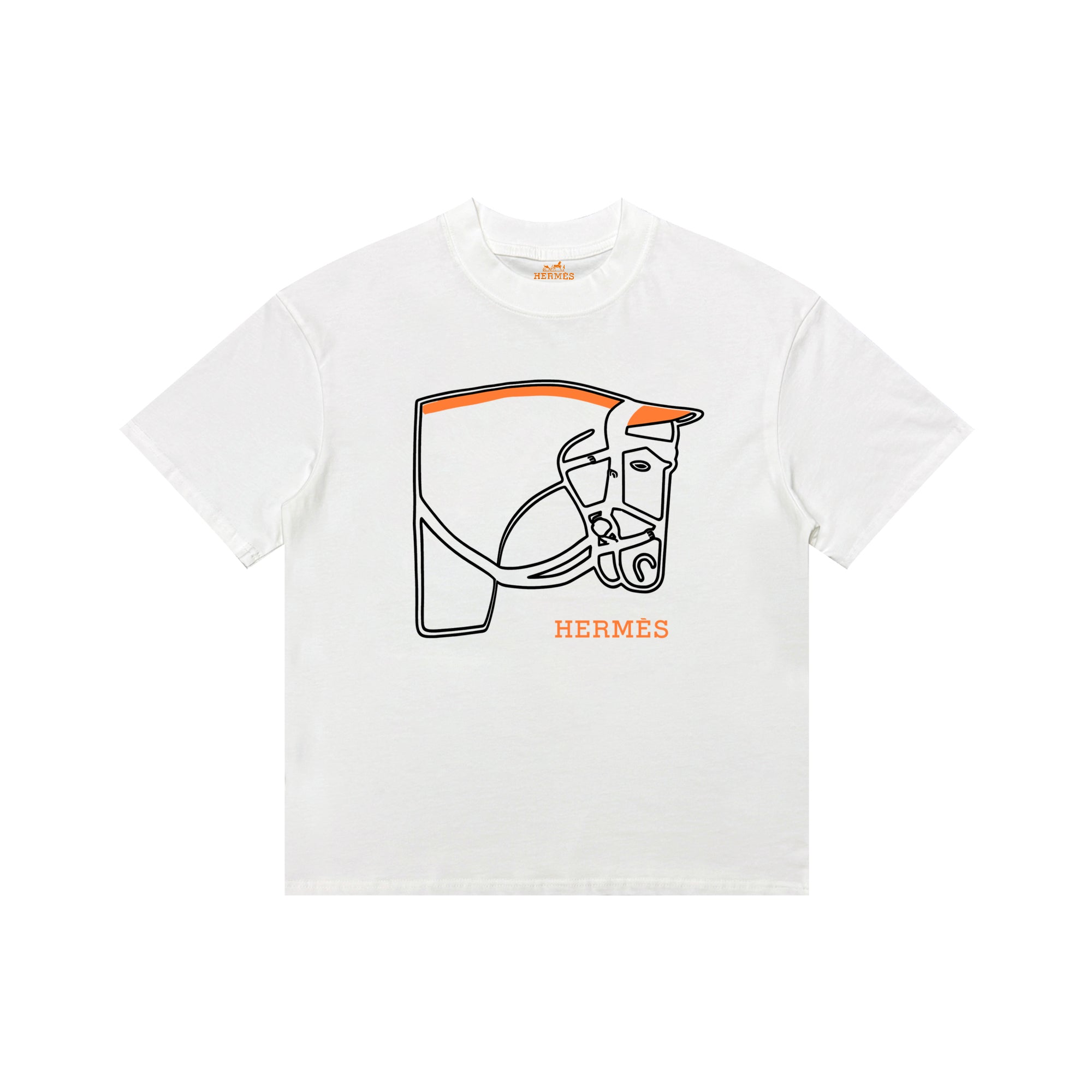 HERMES Kaos Logo Seri Huruf, Unisex '"COD '"  HE - 39
