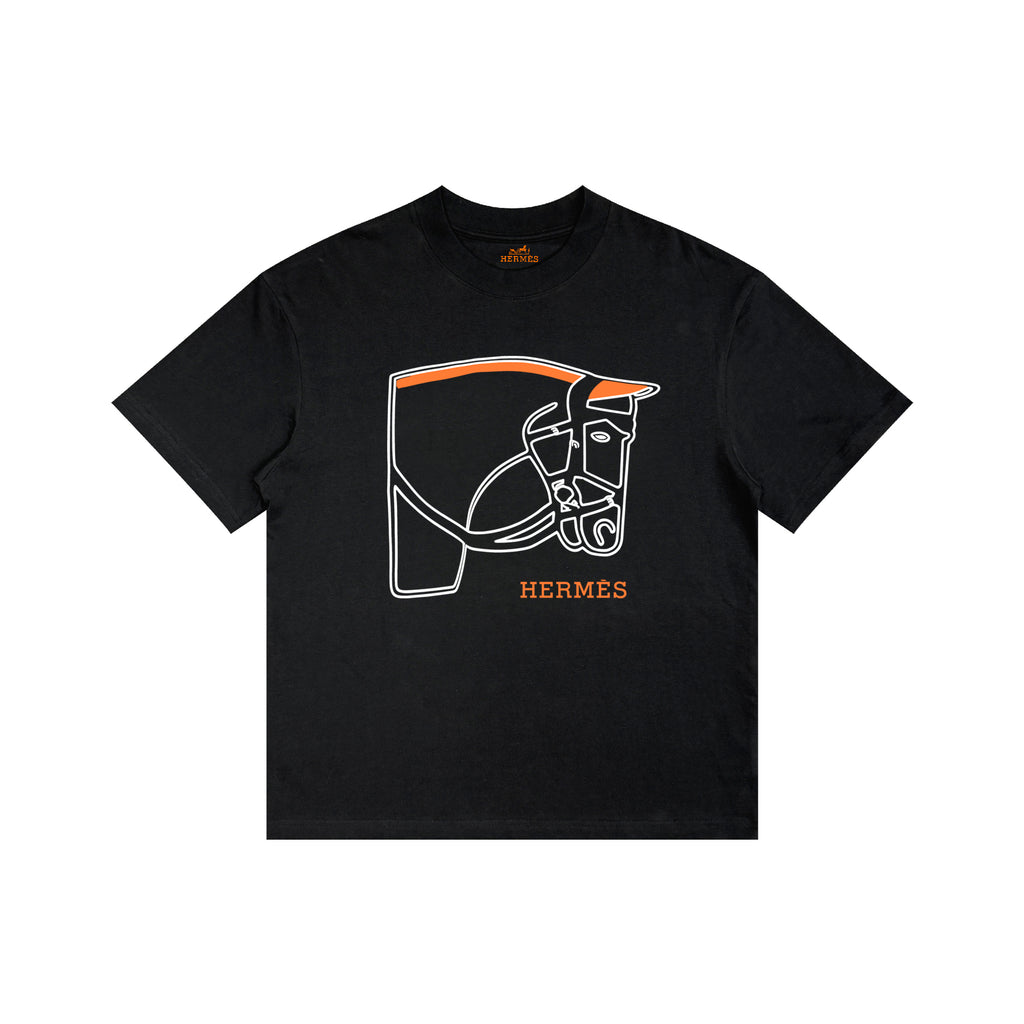 HERMES Kaos Logo Seri Huruf, Unisex '"COD '"  HE - 39