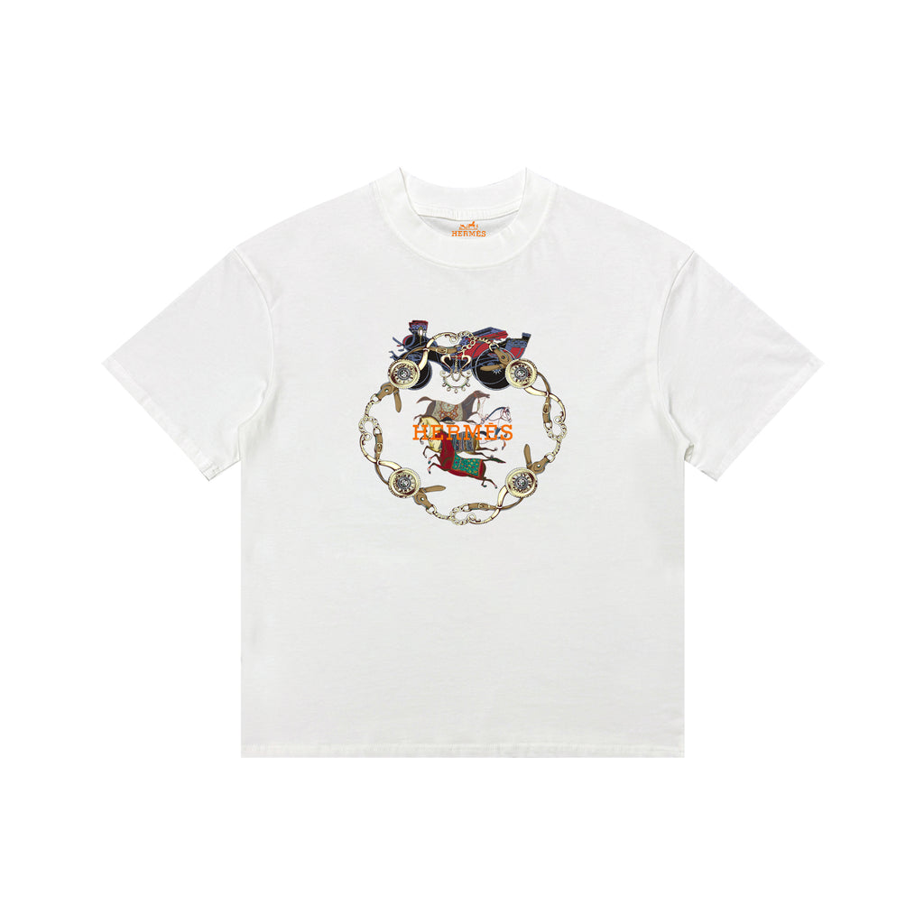 HERMES Kaos Logo Seri Huruf, Unisex '"COD '"  HE - 41