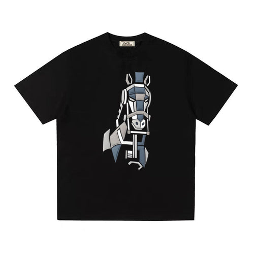 HERMES Kaos Logo Seri Huruf, Unisex '"COD '"  HE - 11