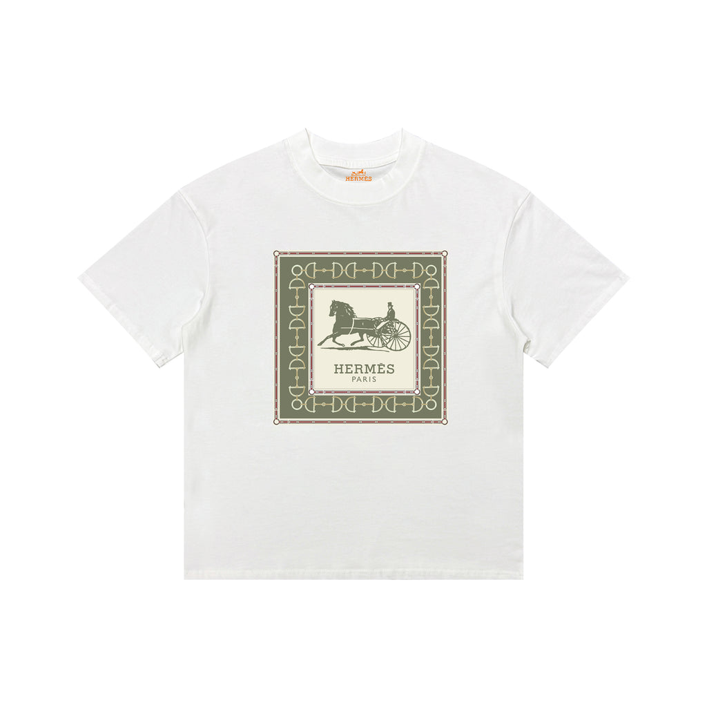 HERMES Kaos Logo Seri Huruf, Unisex '"COD '"  HE - 42