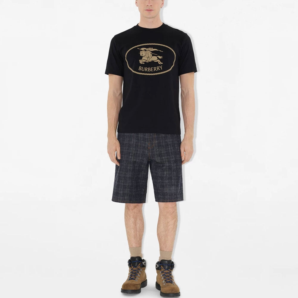 Burberry Kaos Logo Seri Huruf, Unisex, COD '"B-47