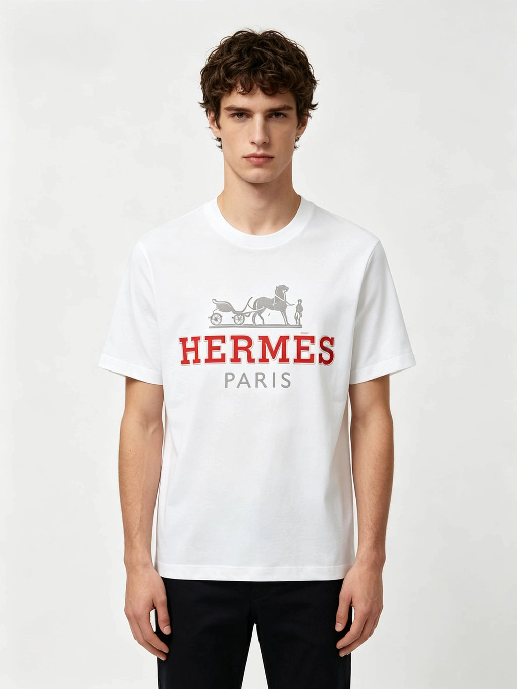 HERMES Kaos Logo Seri Huruf, Unisex '"COD '" HE - 19