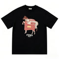 FENDI Kaos Oversize Original - Kualitas Terbaik, Unisex, COD FD-54
