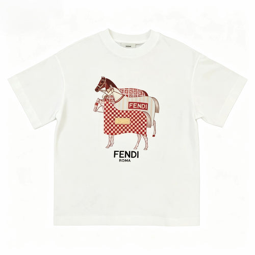 FENDI Kaos Oversize Original - Kualitas Terbaik, Unisex, COD FD-54