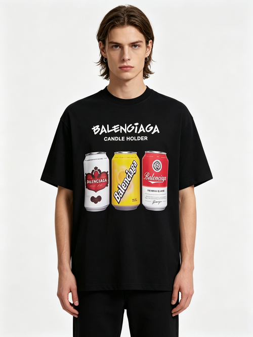 BALENCIAGA Kaos Logo Seri Huruf, Unisex, COD '"    '"  BA-16