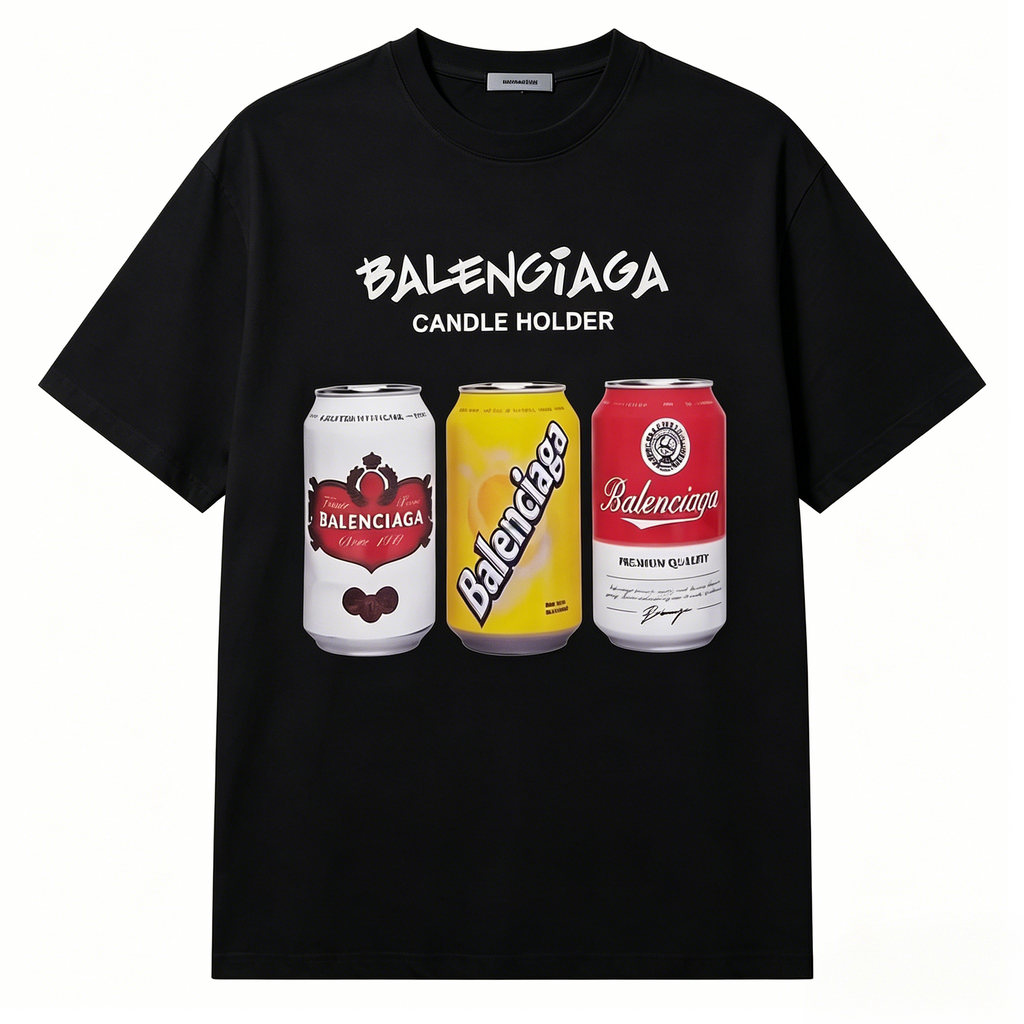 BALENCIAGA Kaos Logo Seri Huruf, Unisex, COD '"    '"  BA-16