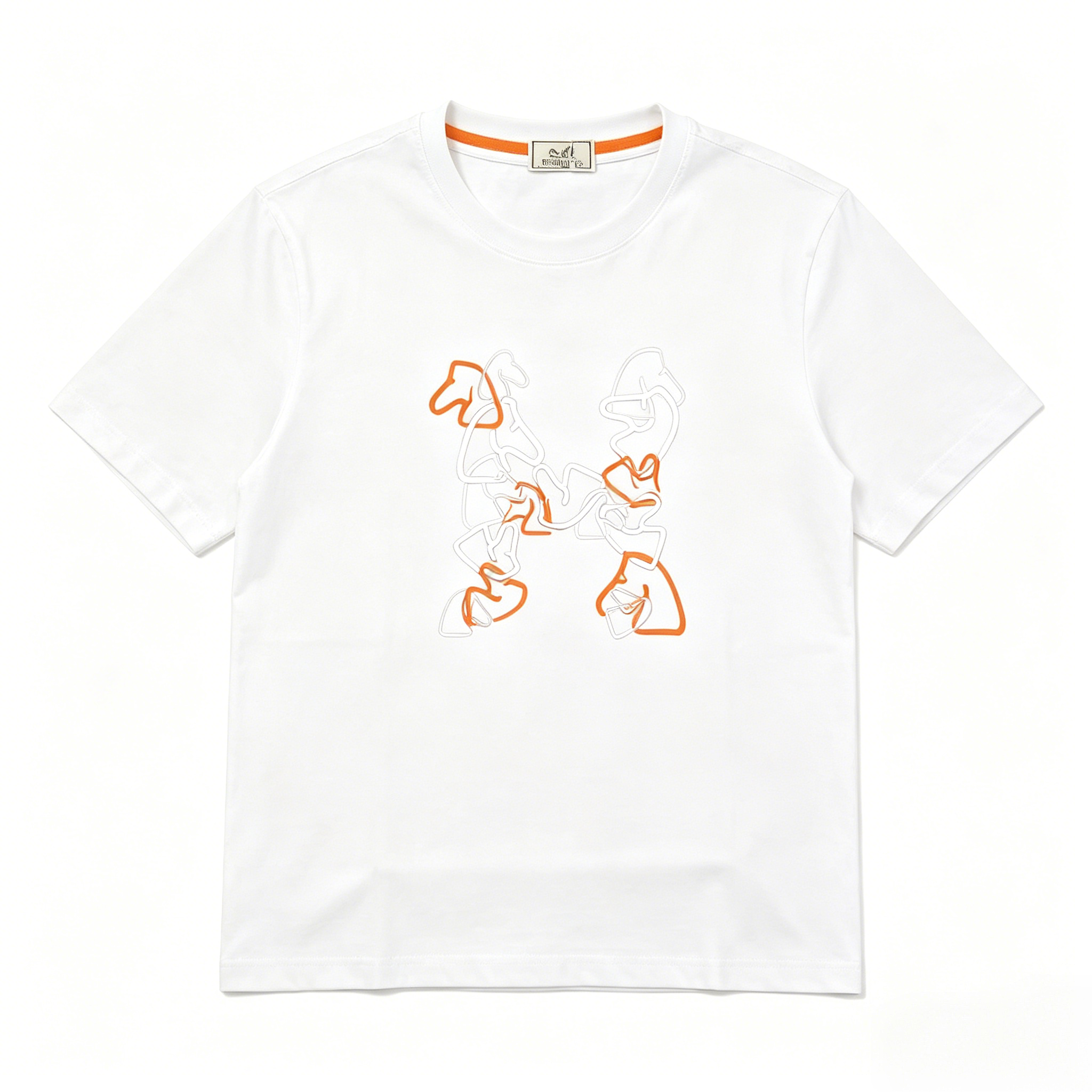 HERMES Kaos Logo Seri Huruf, Unisex '"COD '"  HE - 21
