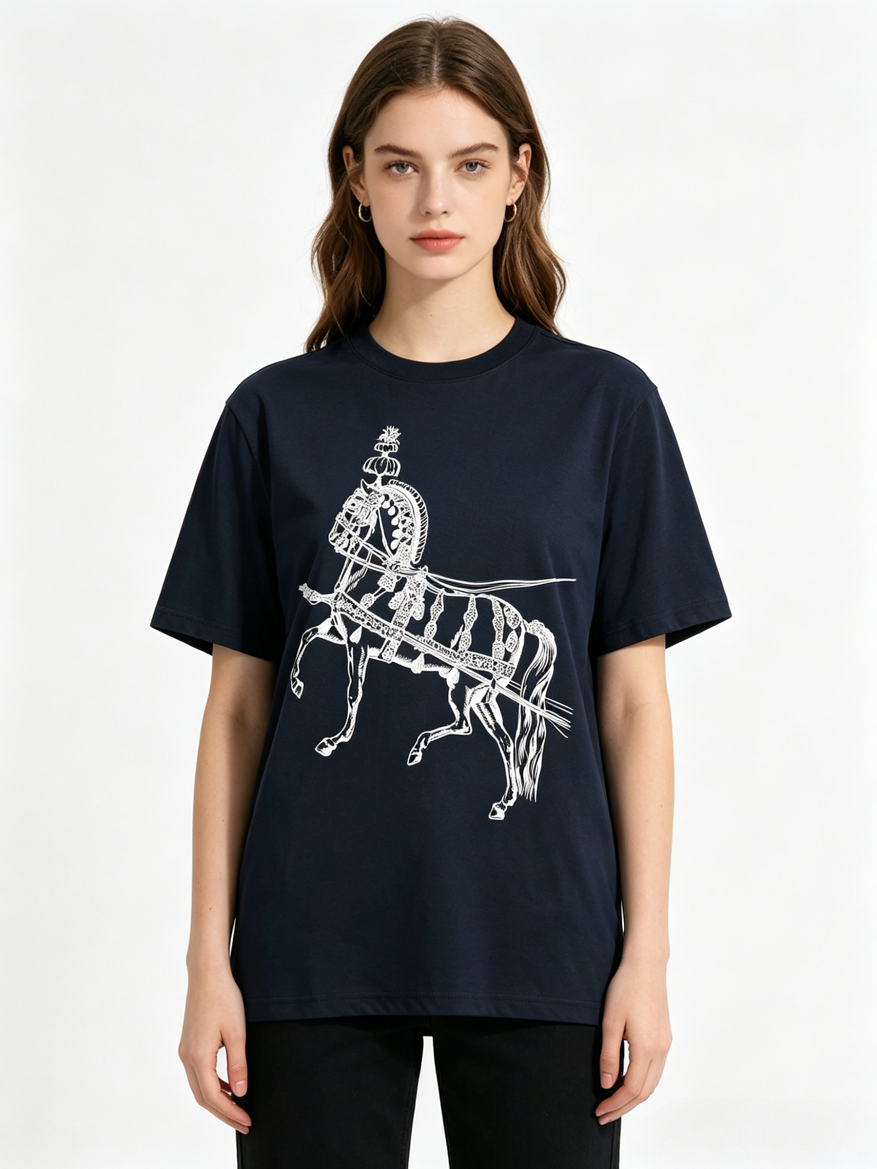 HERMES Kaos Logo Seri Huruf, Unisex '"COD '"  HE - 22