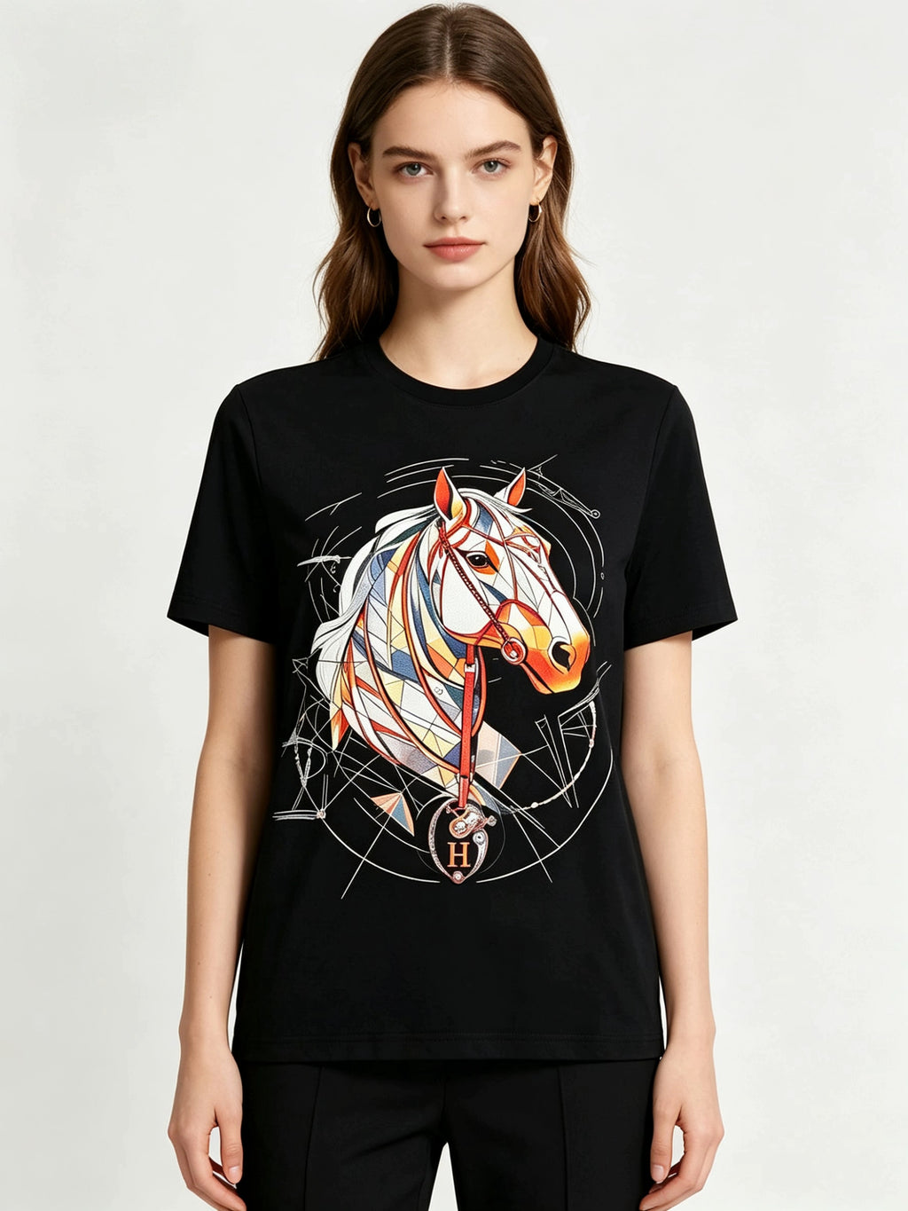 HERMES Kaos Logo Seri Huruf, Unisex '"COD '"  HE - 33