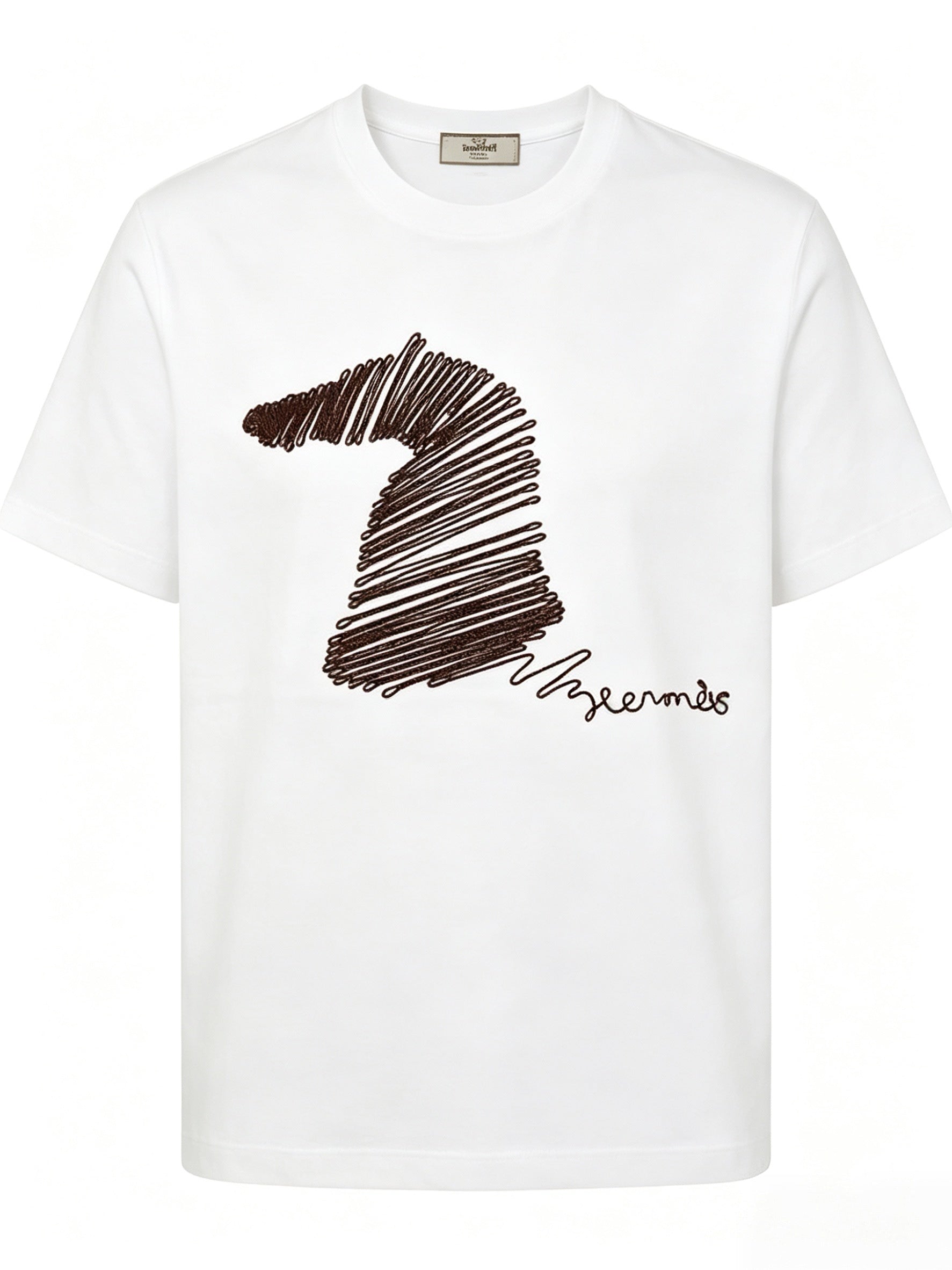 HERMES Kaos Logo Seri Huruf, Unisex '"COD '"  HE - 35