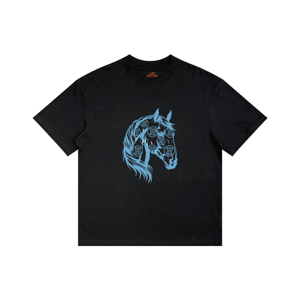 HERMES Kaos Logo Seri Huruf, Unisex '"COD '"  HE - 36