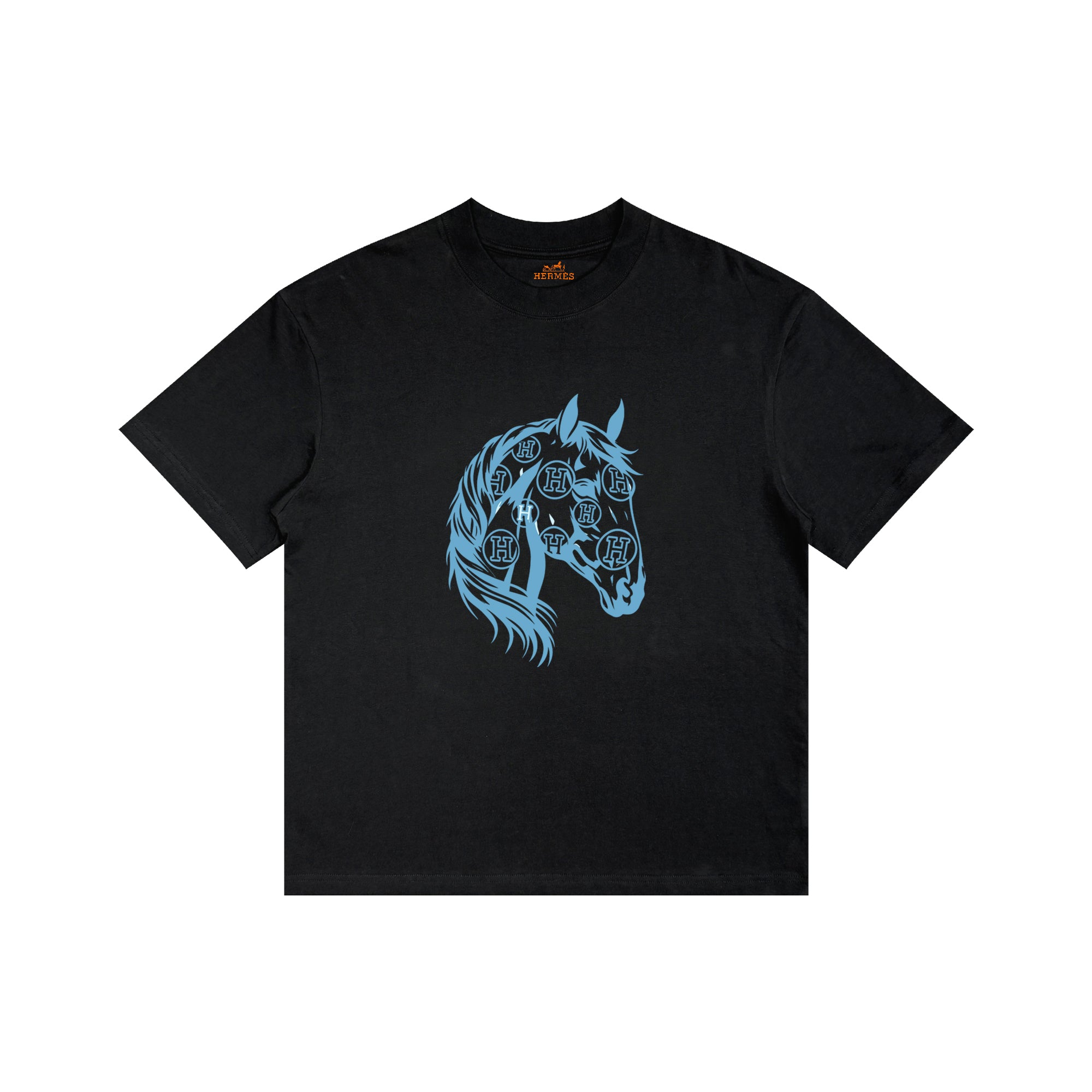 HERMES Kaos Logo Seri Huruf, Unisex '"COD '"  HE - 36