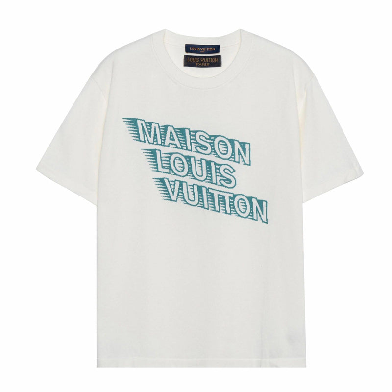 LV Kaos Logo Seri Huruf, Unisex, COD '-L-12