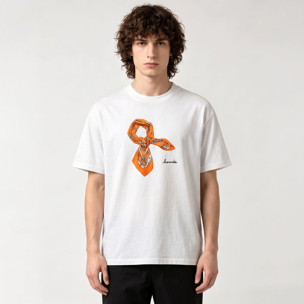 HERMES Kaos Logo Seri Huruf, Unisex '"COD '"  HE - 38