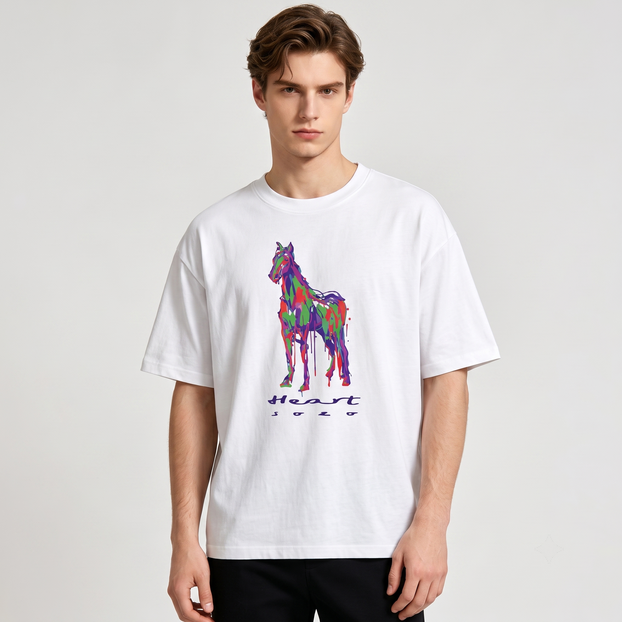 HERMES Kaos Logo Seri Huruf, Unisex '"COD '"  HE - 37