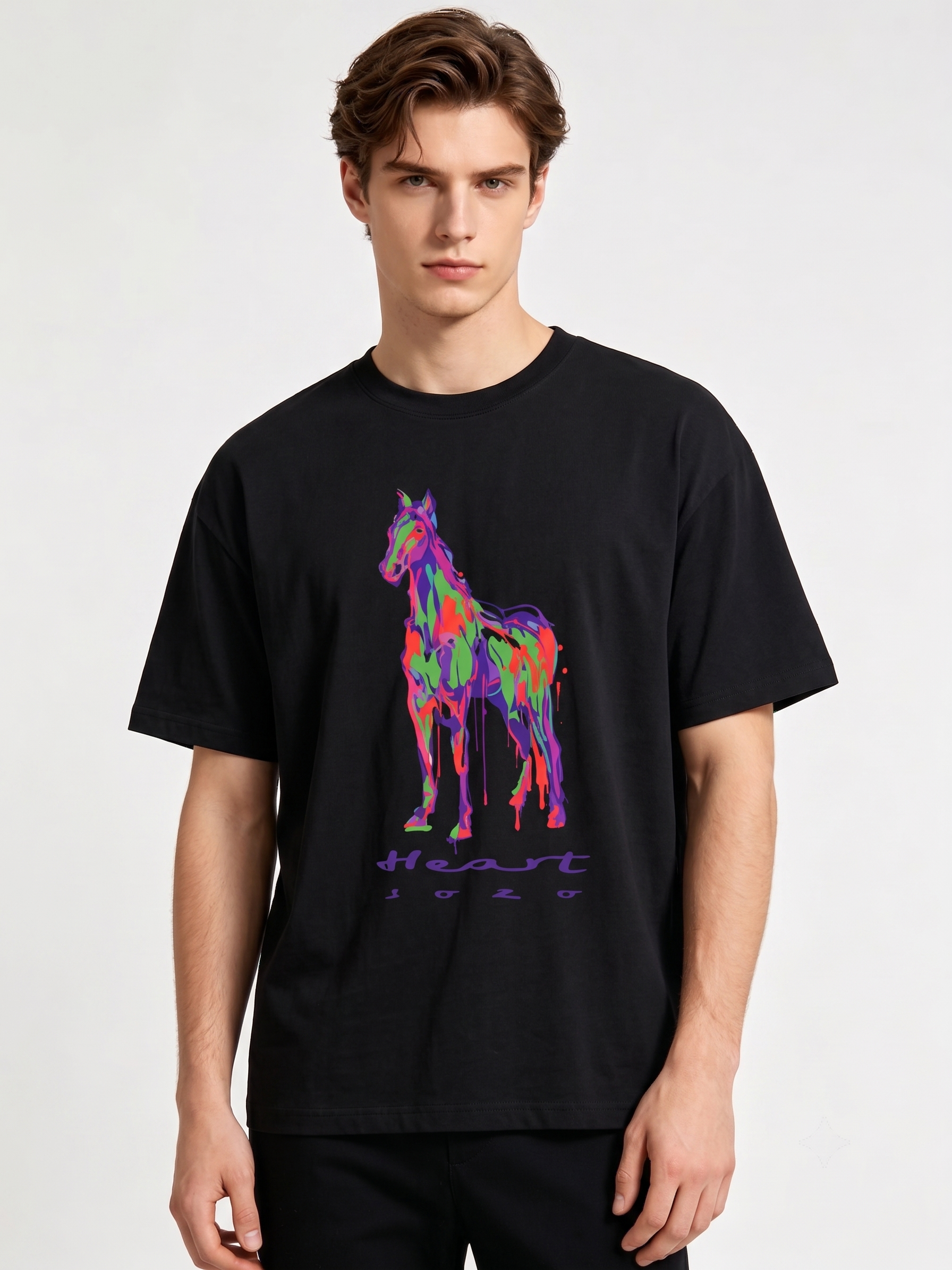 HERMES Kaos Logo Seri Huruf, Unisex '"COD '"  HE - 37