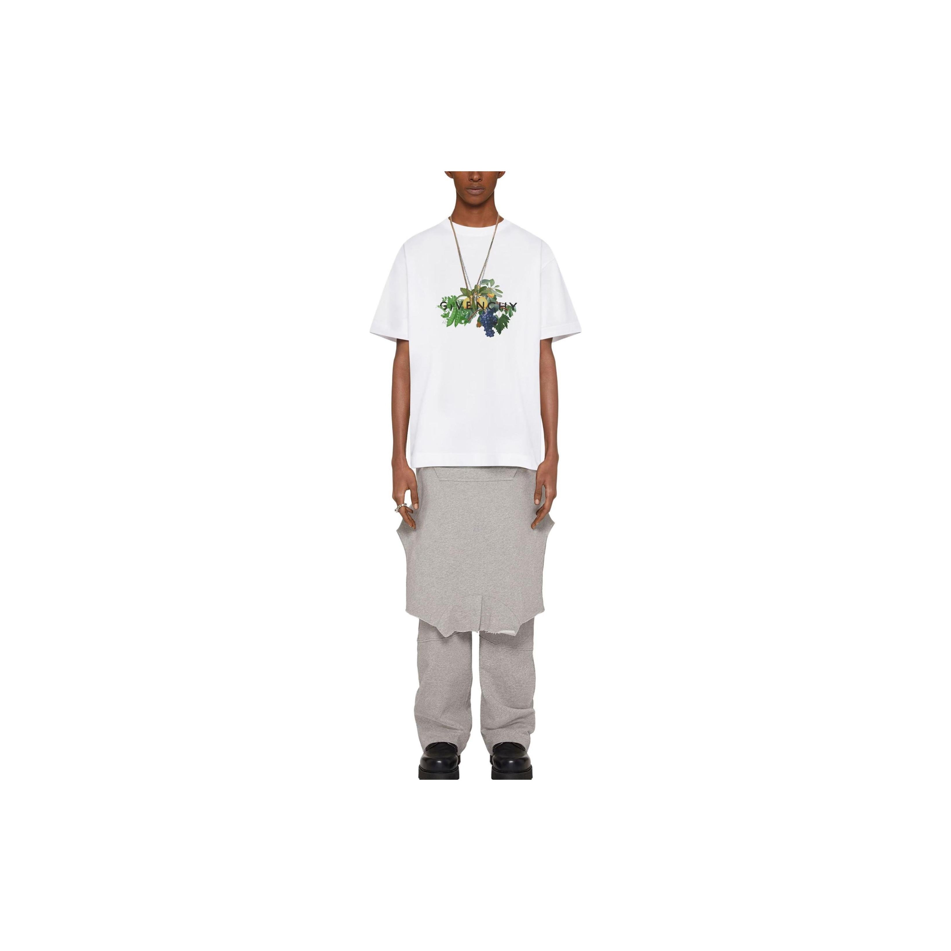 Kaos Givenchy Bermotif, Unisex -J-23