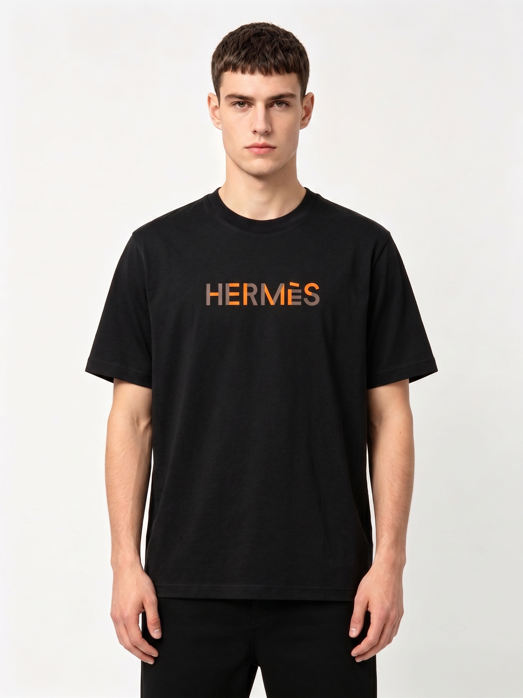 HERMES Kaos Logo Seri Huruf, Unisex '"COD '"  HE - 40