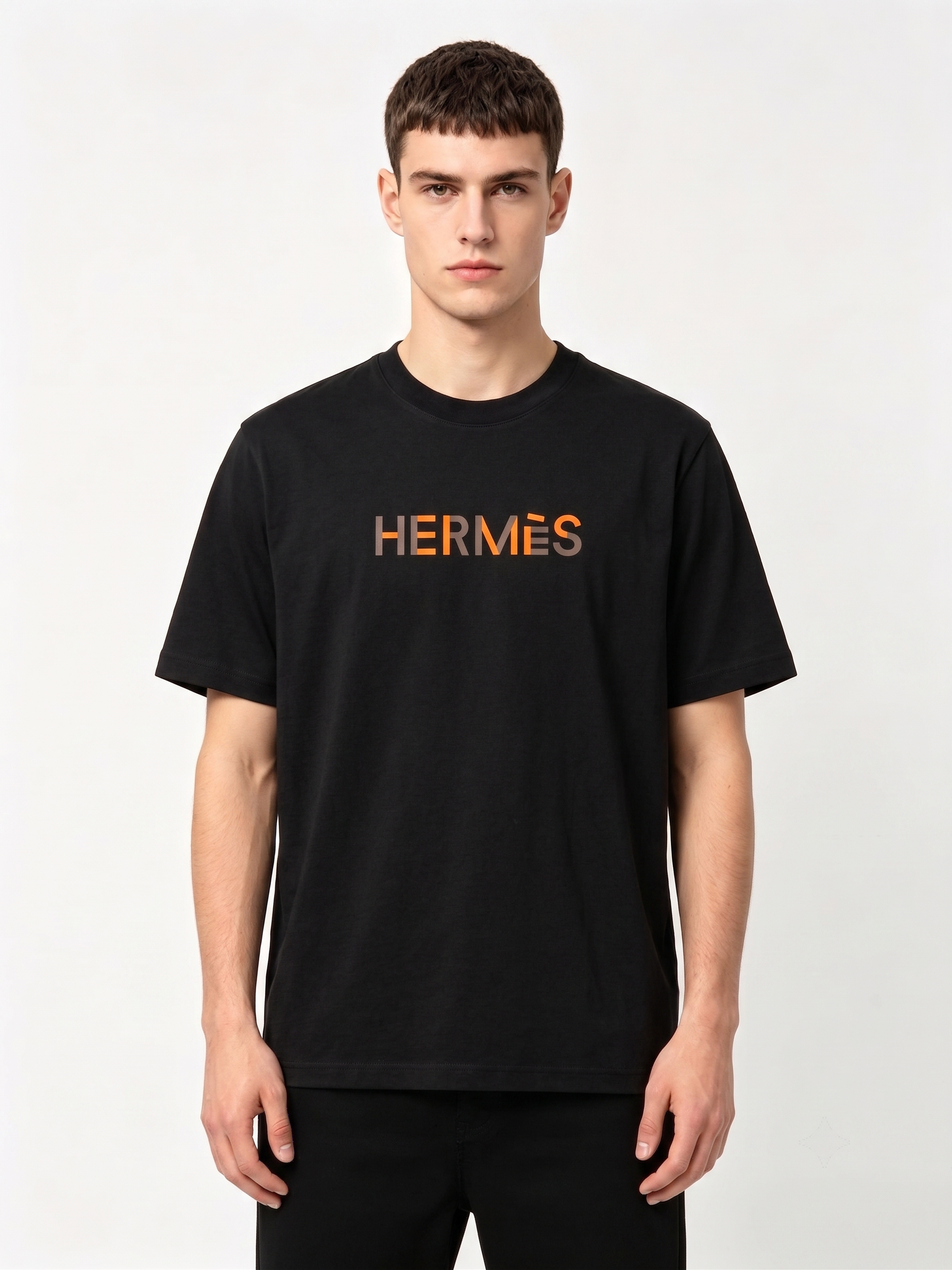 HERMES Kaos Logo Seri Huruf, Unisex '"COD '"  HE - 40