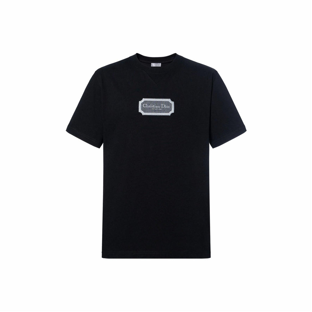 Kaos Pendek DIOR dengan Motif Gambar/Cetak, Cocok untuk Pria dan Wanita  -D-06