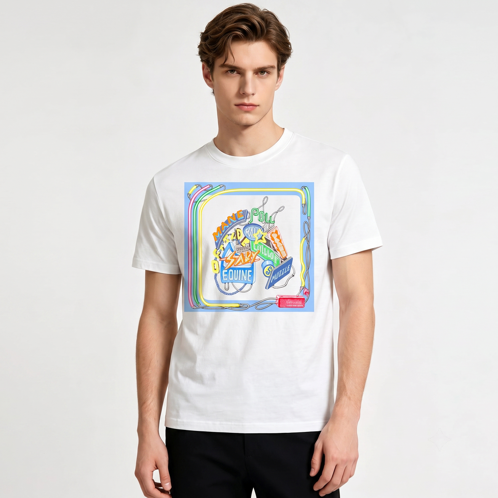 HERMES Kaos Logo Seri Huruf, Unisex '"COD '"  HE - 44