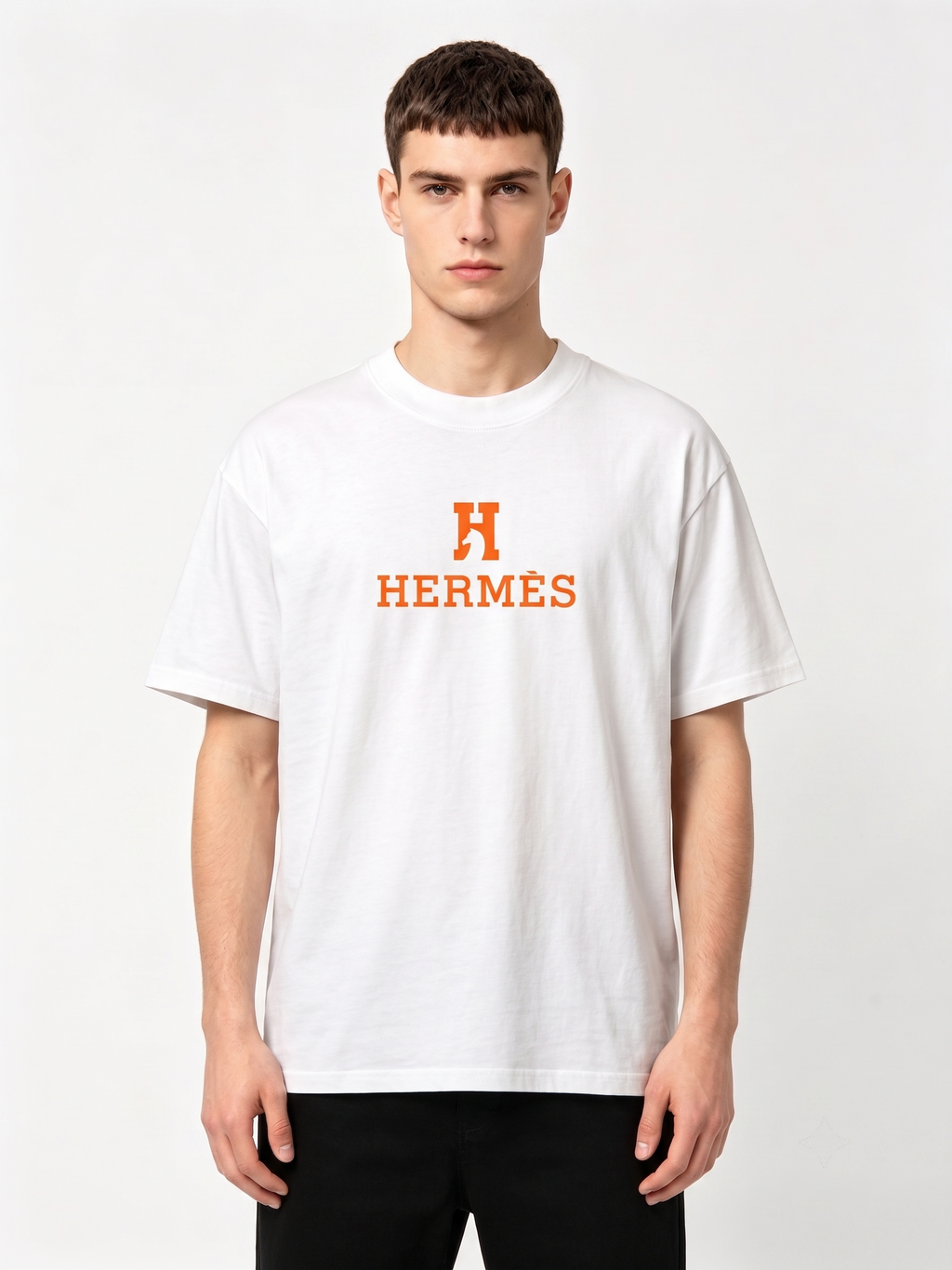HERMES Kaos Logo Seri Huruf, Unisex '"COD '"  HE - 43