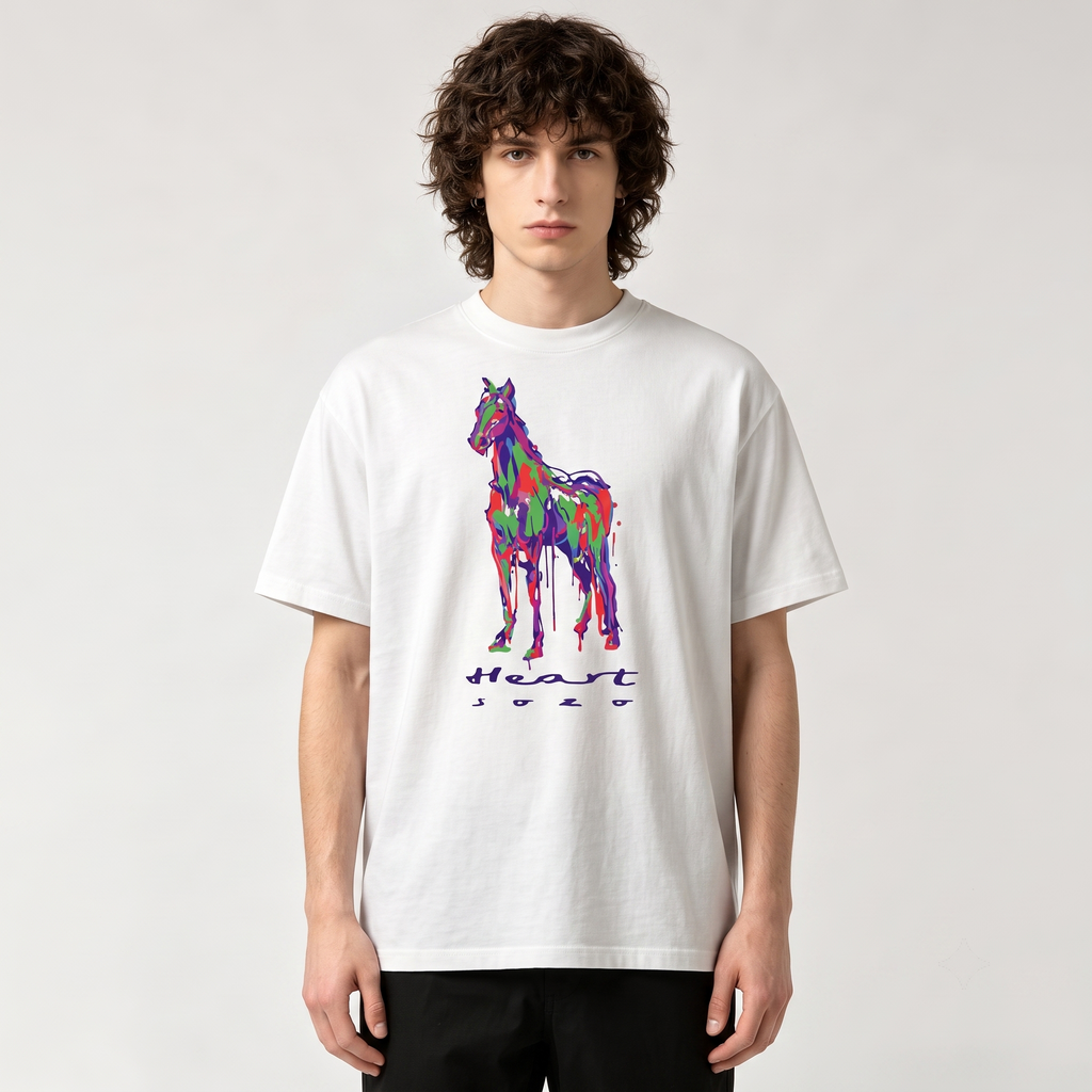 HERMES Kaos Logo Seri Huruf, Unisex '"COD '"  HE - 37