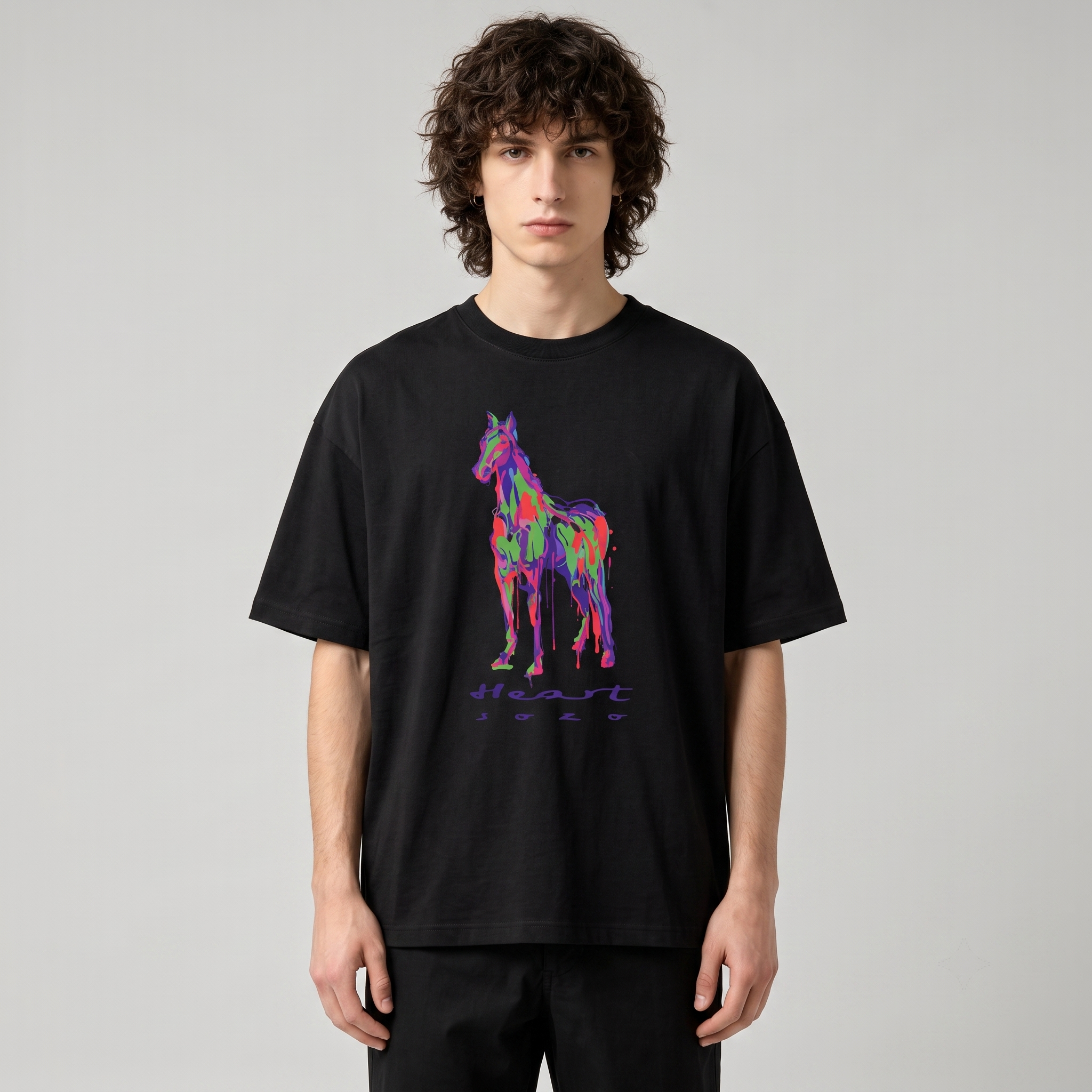 HERMES Kaos Logo Seri Huruf, Unisex '"COD '"  HE - 37