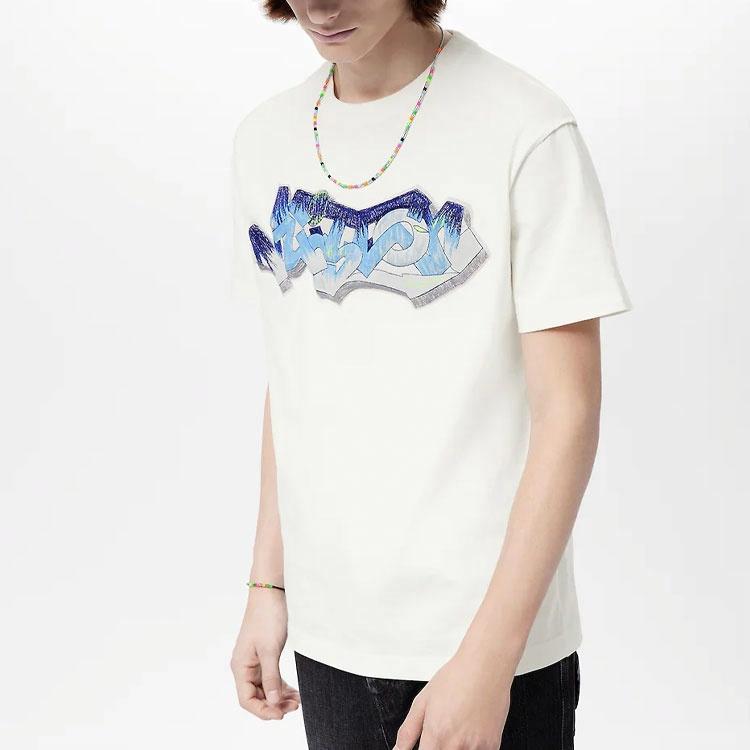 LV Kaos Logo Seri Huruf, Unisex, COD '-L-11