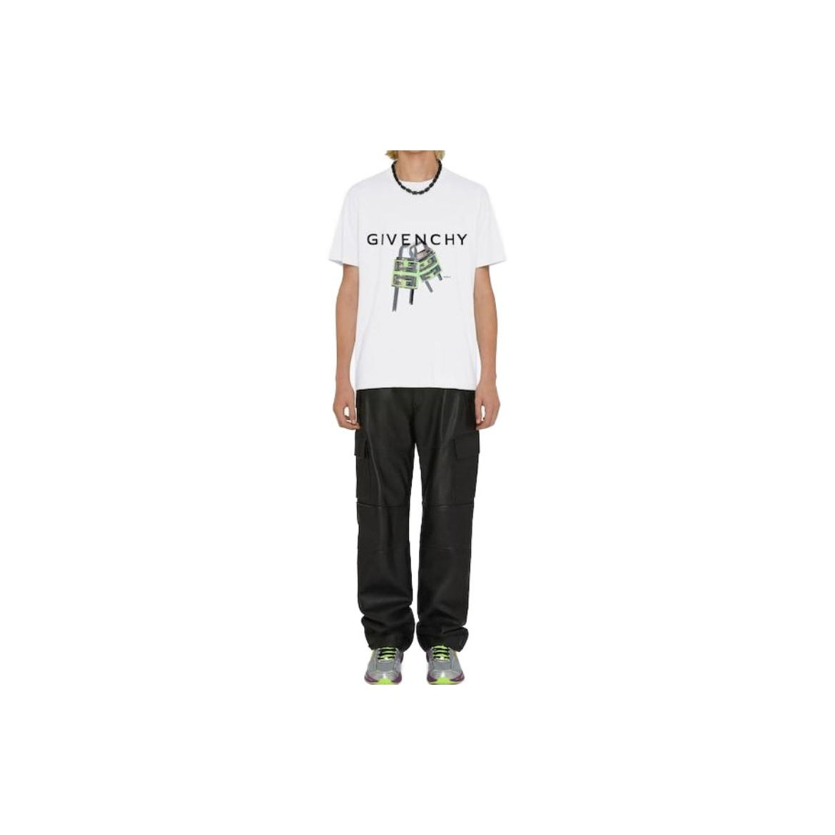 Kaos Givenchy Bermotif, Unisex -J-02