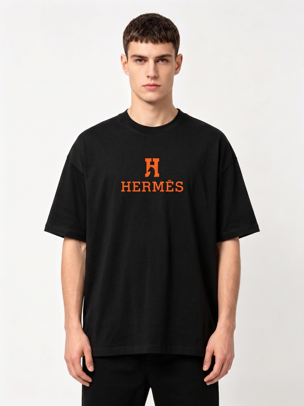 HERMES Kaos Logo Seri Huruf, Unisex '"COD '"  HE - 43