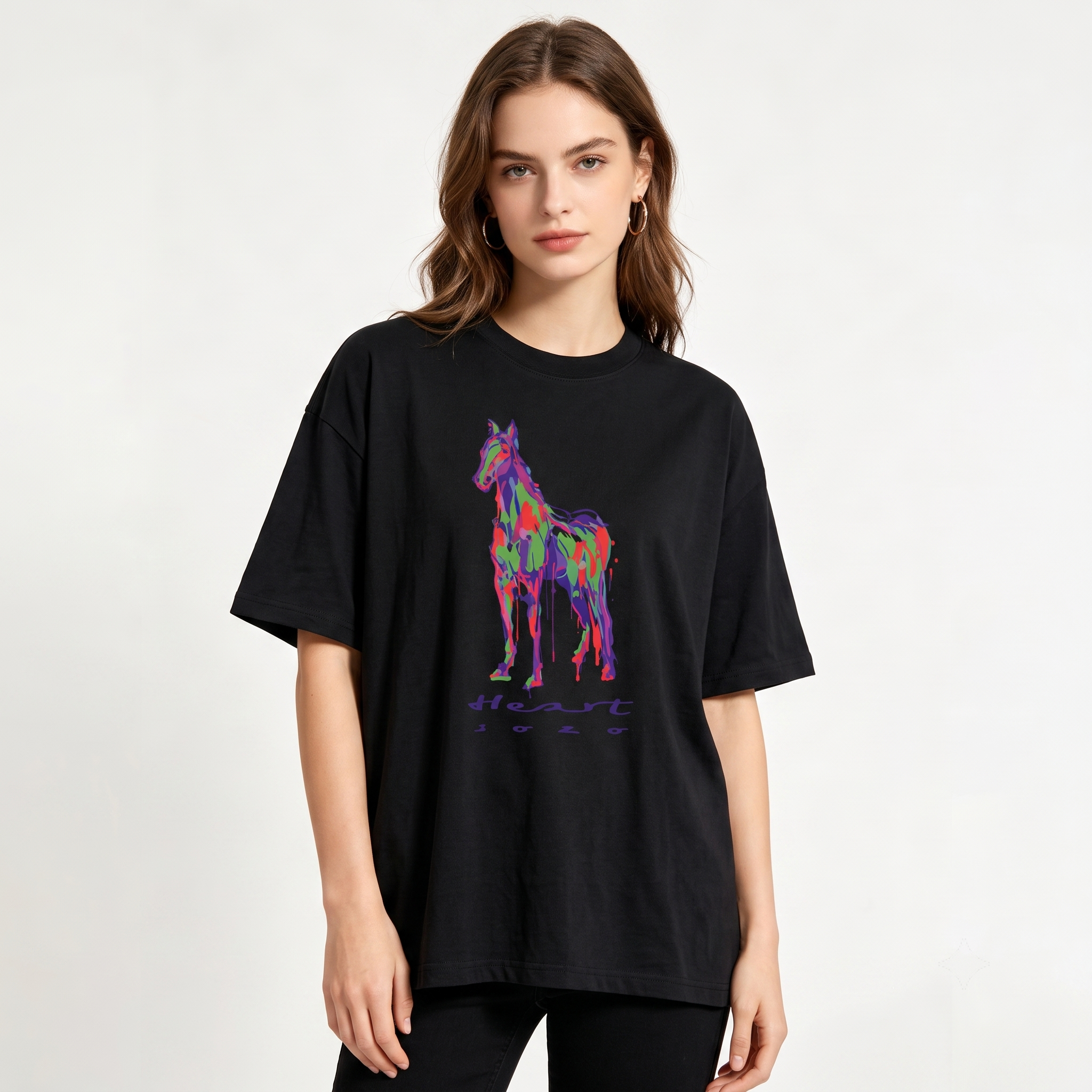 HERMES Kaos Logo Seri Huruf, Unisex '"COD '"  HE - 37