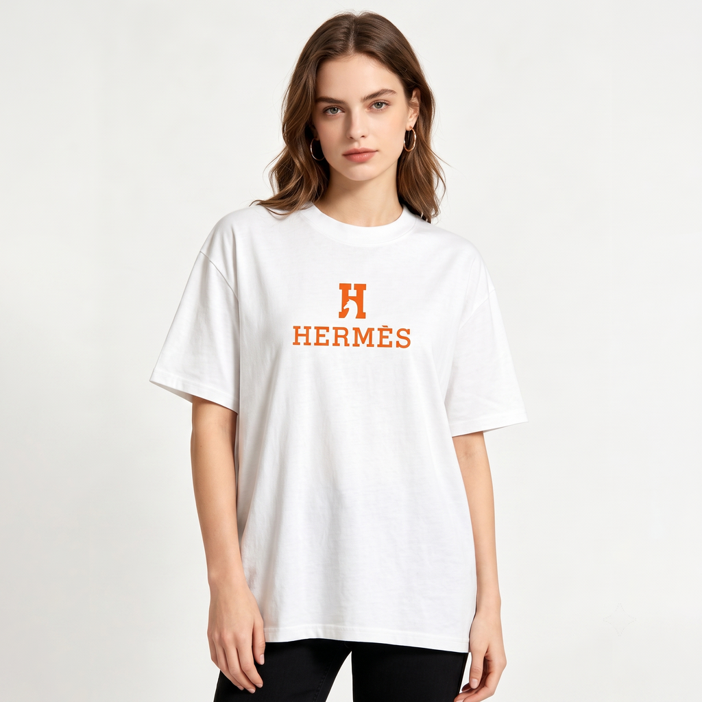 HERMES Kaos Logo Seri Huruf, Unisex '"COD '"  HE - 43