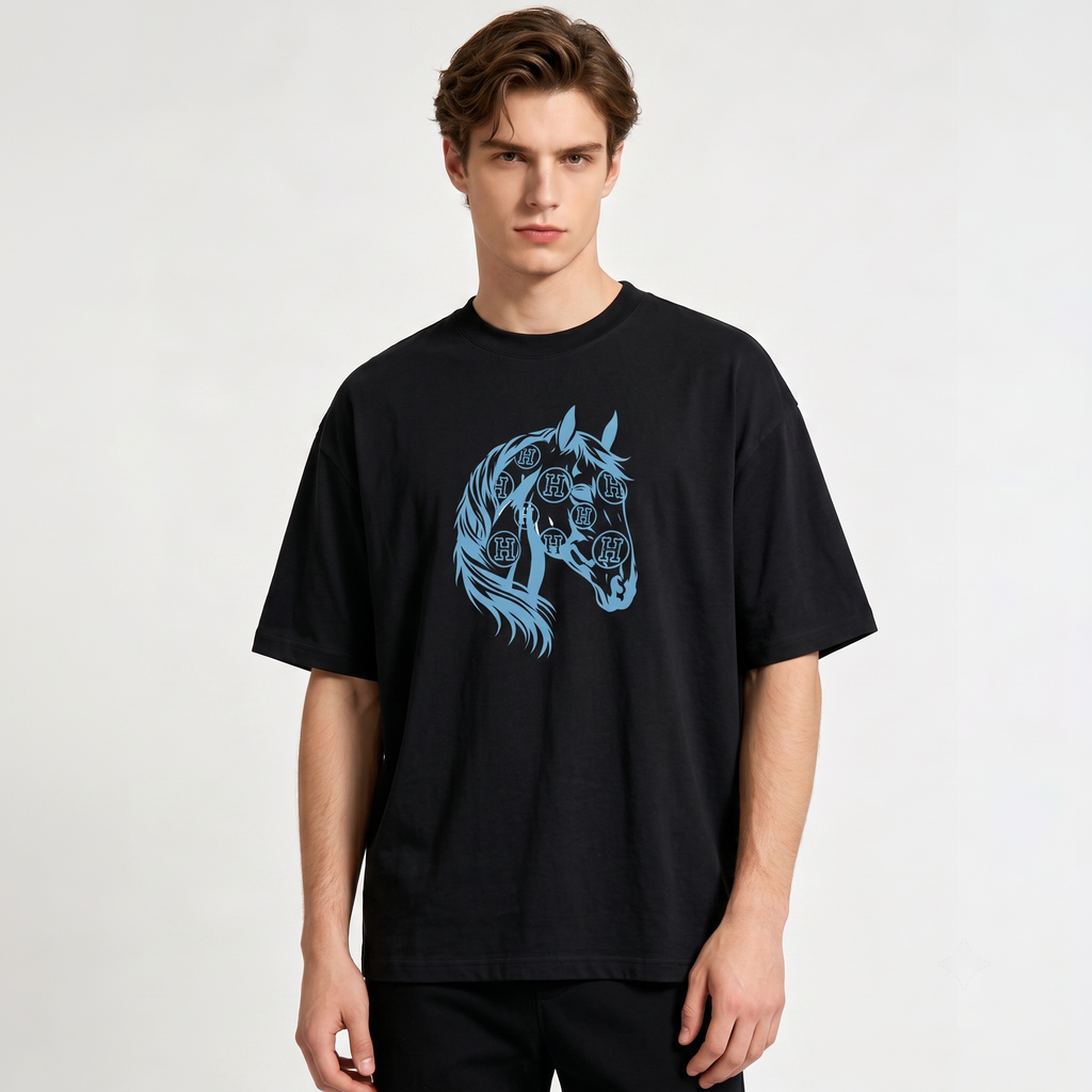 HERMES Kaos Logo Seri Huruf, Unisex '"COD '"  HE - 36