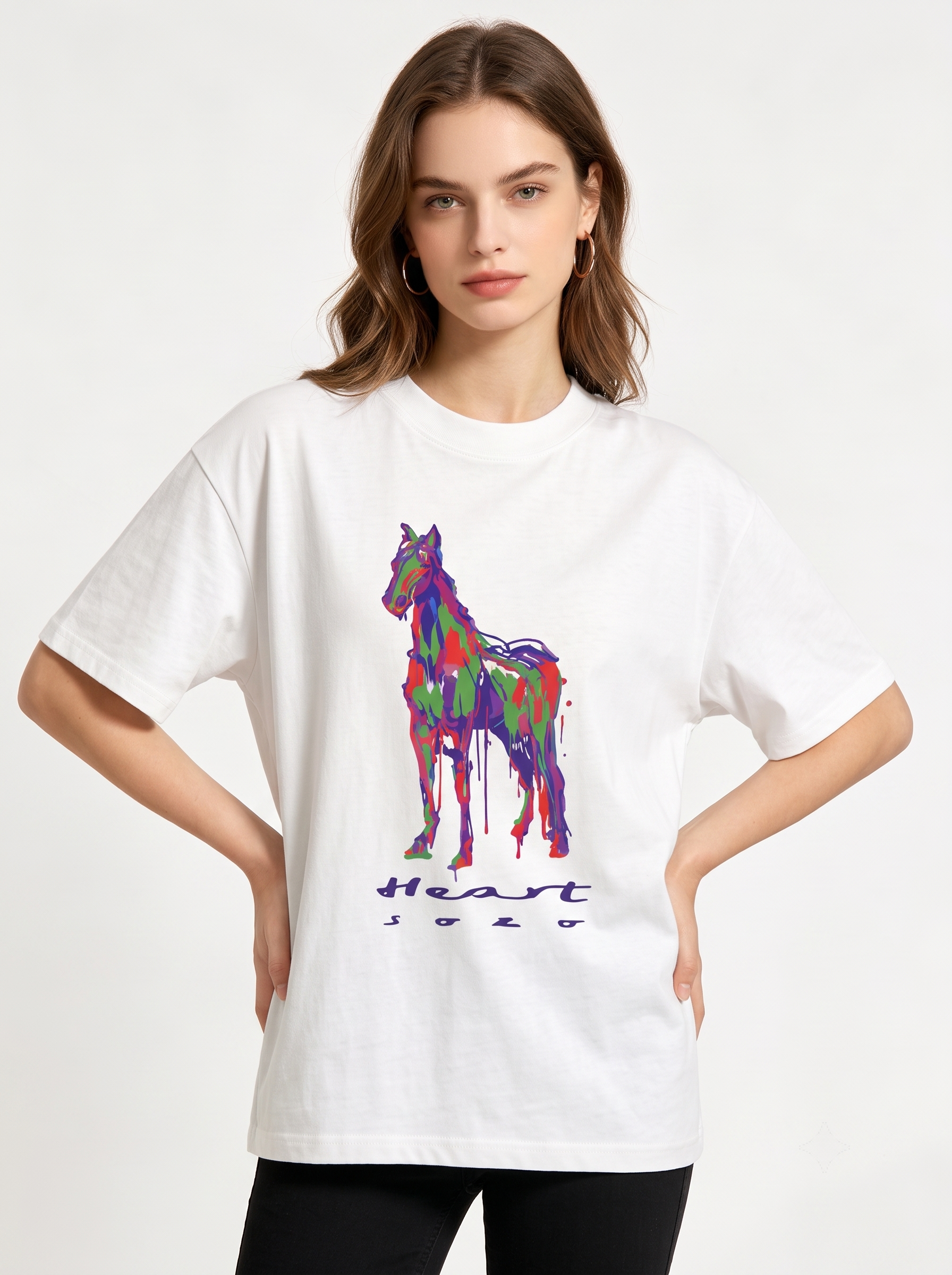HERMES Kaos Logo Seri Huruf, Unisex '"COD '"  HE - 37